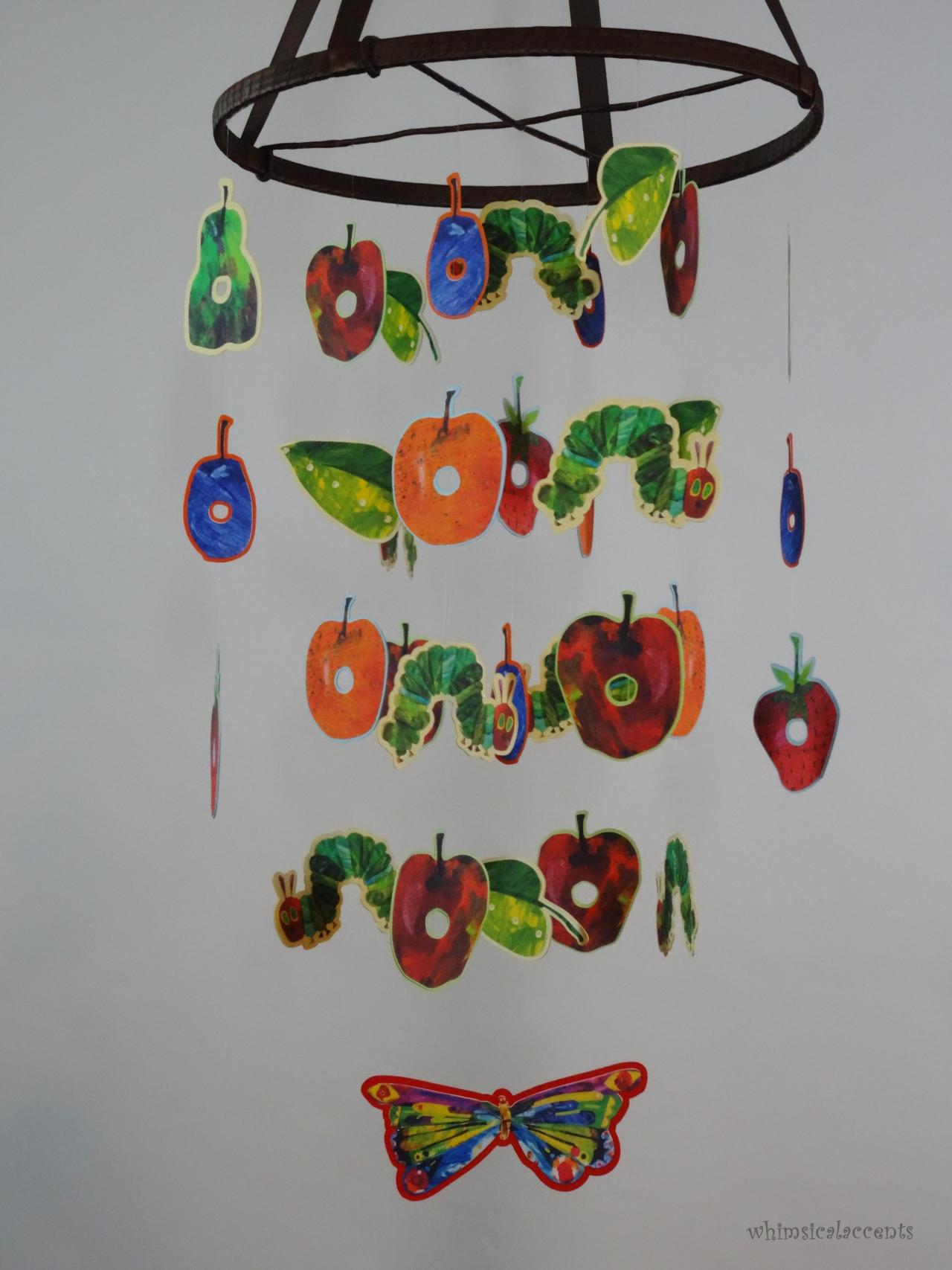 The Very Hungry Caterpillar Nursery Decorative Mobile, Bedroom Or Classroom